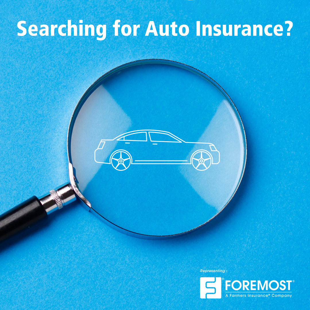 Car under magnifying glass